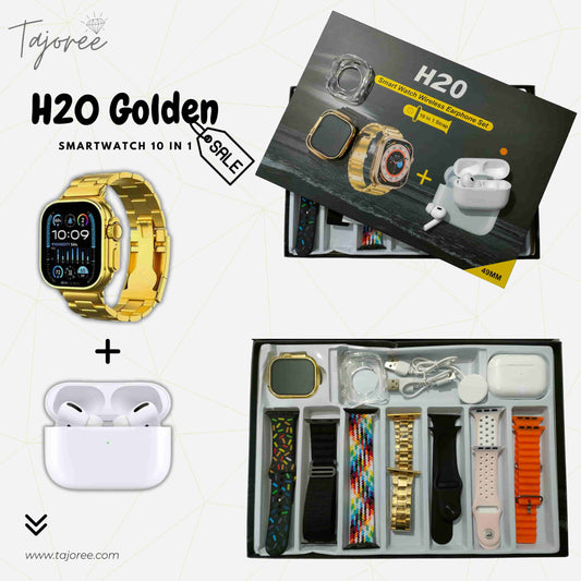 H20 Smartwatch and Earbuds 10 in 1 Set