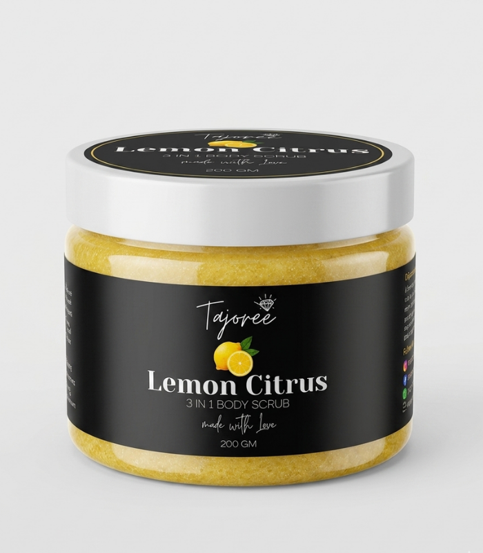 Lemon Scrub - 1 Lemon Citrus 3-in-1 Body Scrub – Brightening & Refreshing Glow - Image 1